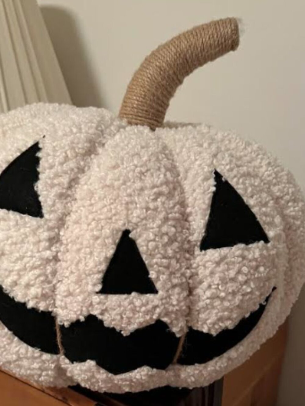 Pottery Barn Jack-O-Lantern Shaped Pillow